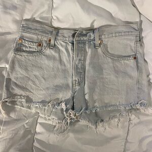 Light Blue Denim Women's Shorts